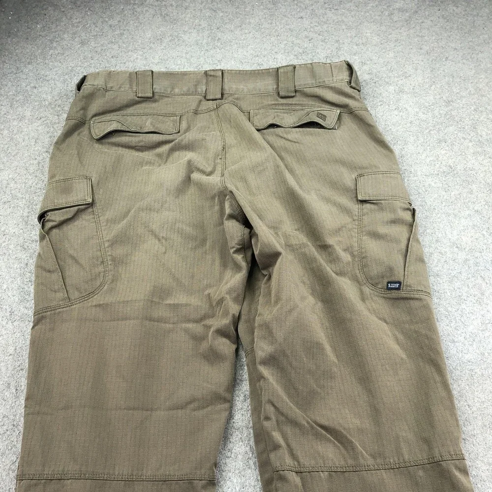 5.11 Tactical Pants Mens 38x34 Brown Cargo Relaxed Straight Workwear Utility